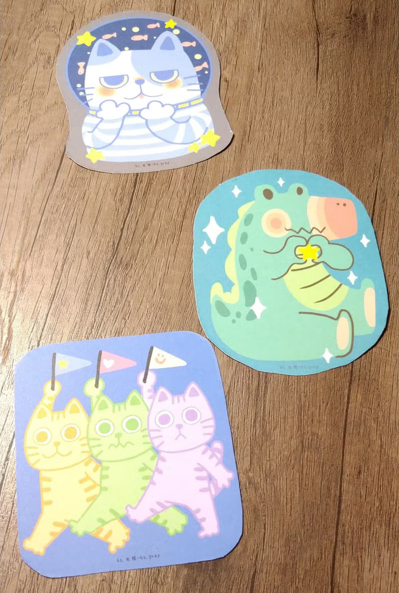防水大貼紙+留言卡