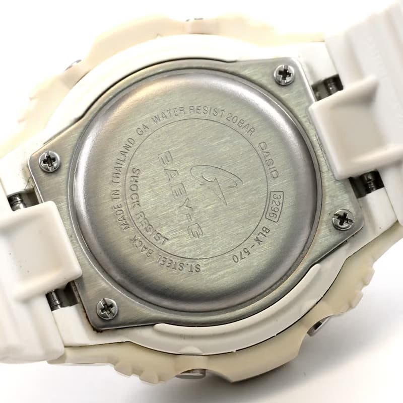 送料無料 CASIO カシオ Baby-G G-LIDE BLX-570 女性用腕時計 クォーツ ホワイト 手錶 古董錶 復古手錶 日本直送