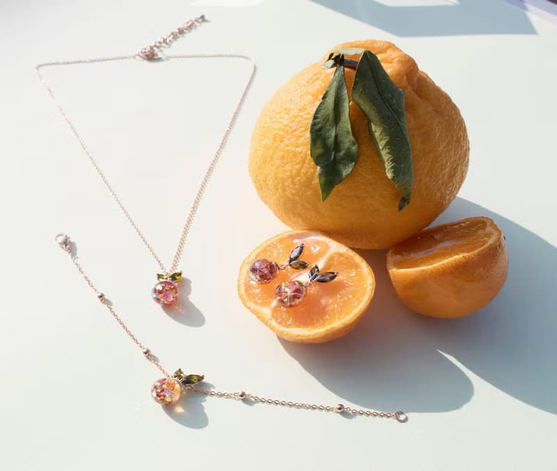Jeju Tangerine Snowball Necklace
