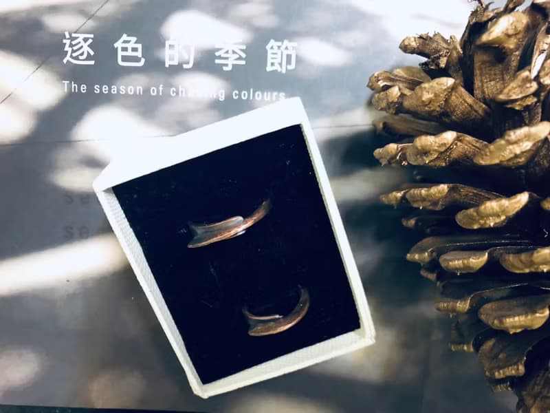 【體驗】金工双人手作│銅在一起紅銅戒+染色B款 │文化幣│台南旅遊