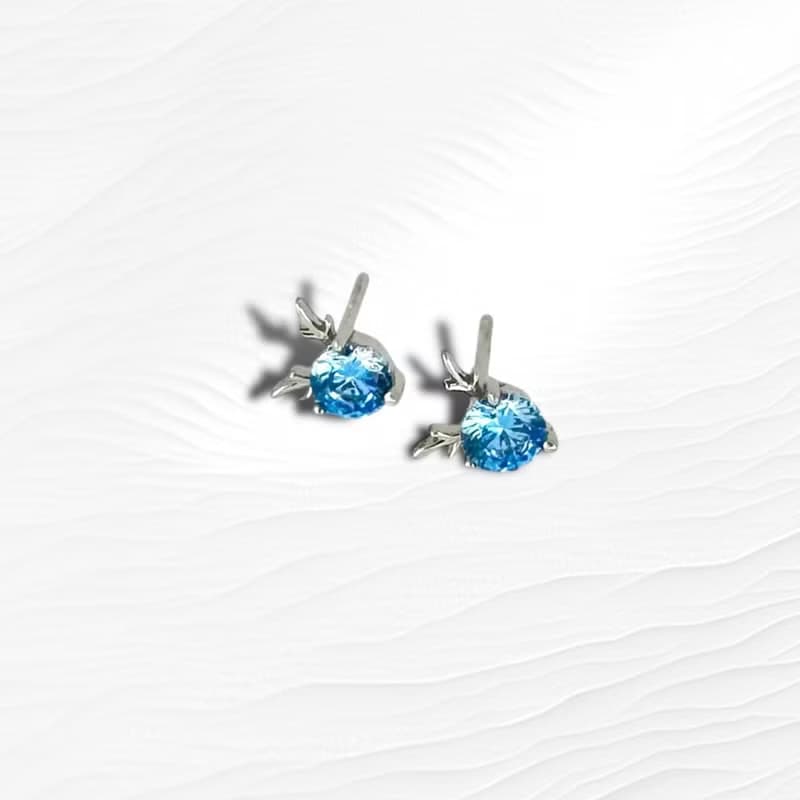 925純銀 | 藍星之鹿_耳環