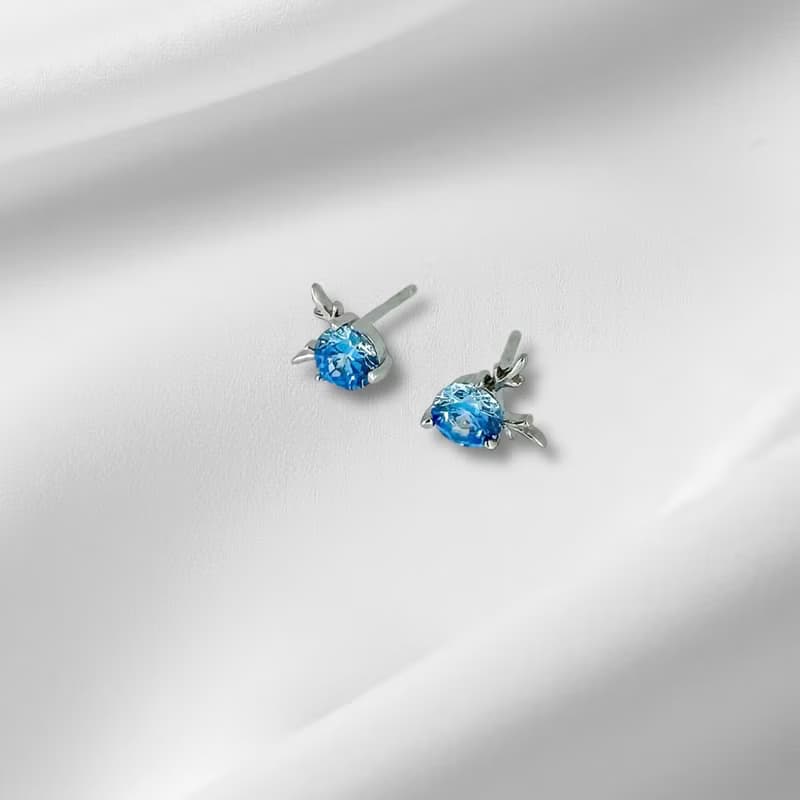 925純銀 | 藍星之鹿_耳環