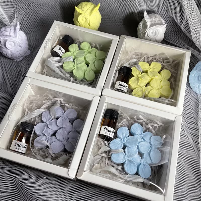 【手工製作】擴香石繡球花香氛吊牌禮盒/贈送3ml精油