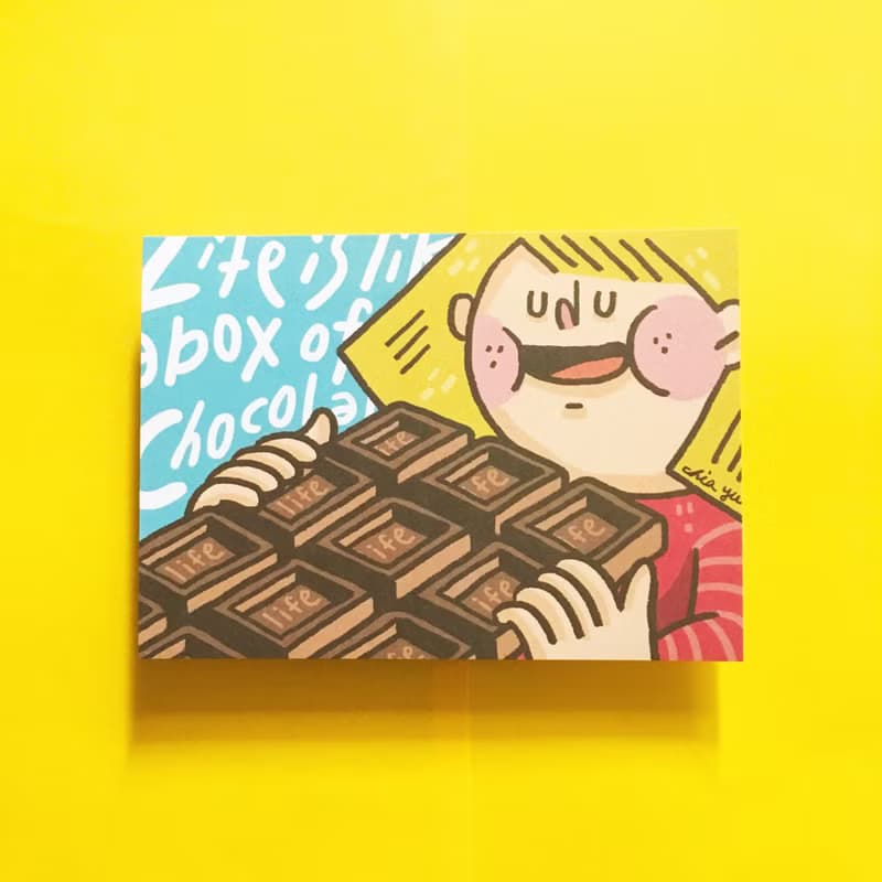 (9) 人生就像巧克力 / 明信片