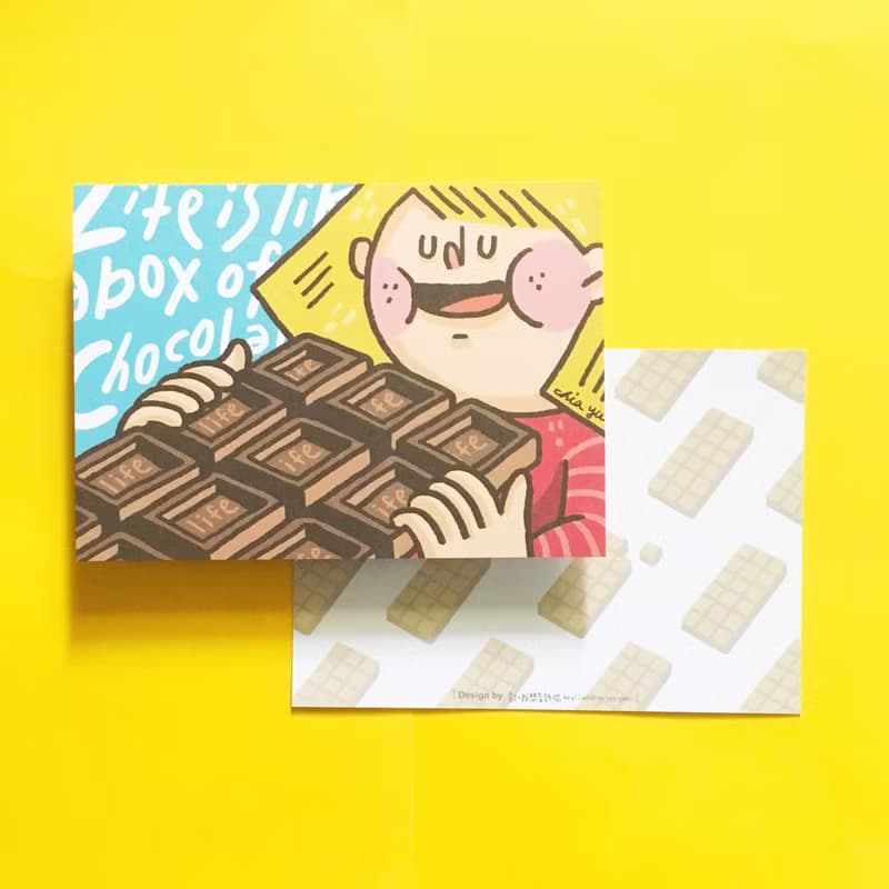 (9) 人生就像巧克力 / 明信片