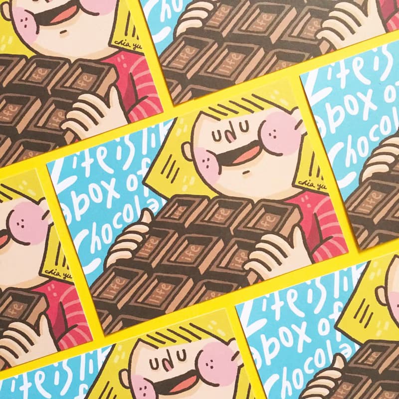 (9) 人生就像巧克力 / 明信片