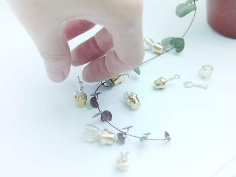 多肉植物 胖胖矮仙人掌 純銀項鍊