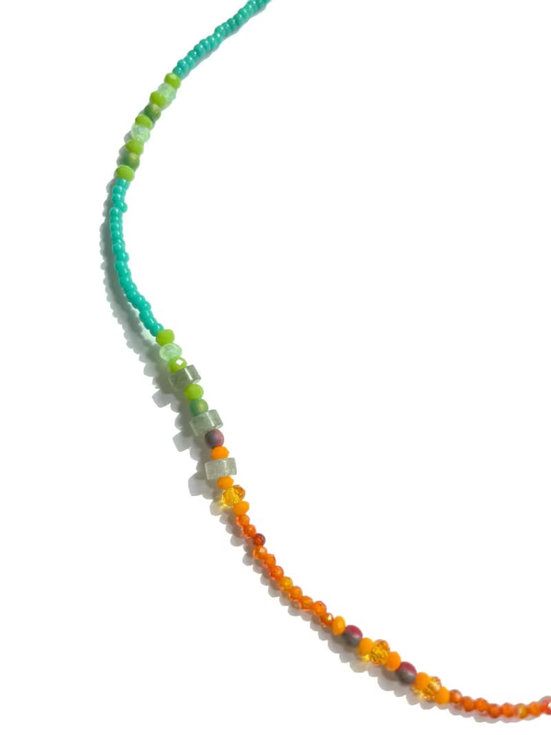 Fruit & Vegetable Collection - 013 Celery Gemstone Necklace