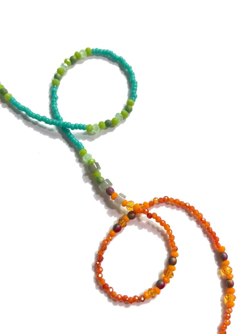 Fruit & Vegetable Collection - 013 Celery Gemstone Necklace