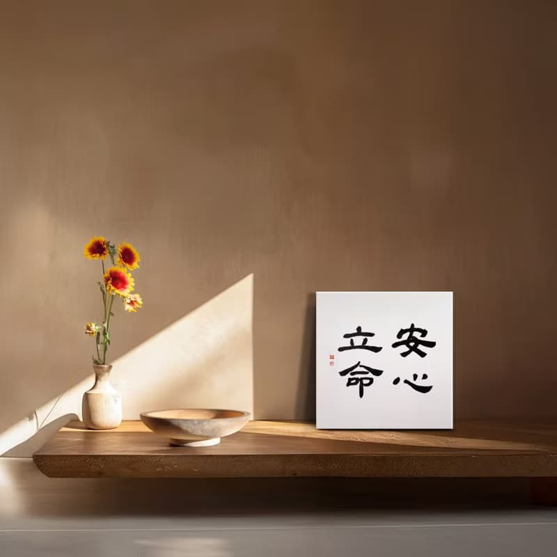 安心立命 | 書法 手寫字 無框畫裝飾畫複製畫 入厝禮物