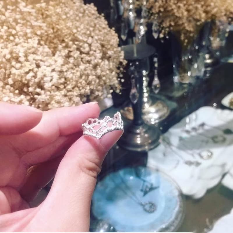Lace 3 純銀戒指 - 手工金屬蕾絲戒指 精緻質感 手感輕珠寶 新娘