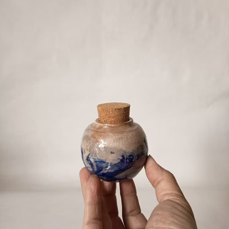 茶席上的小茶倉茶罐香罐香瓶小花器收納陳炫亨手拉胚