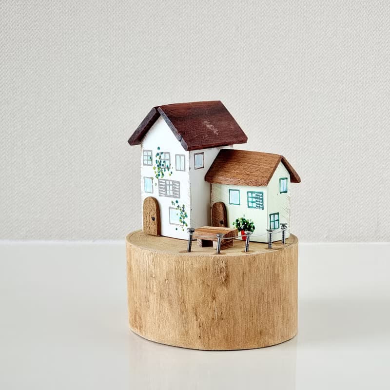 Switzerland wooden house on timber white-light green