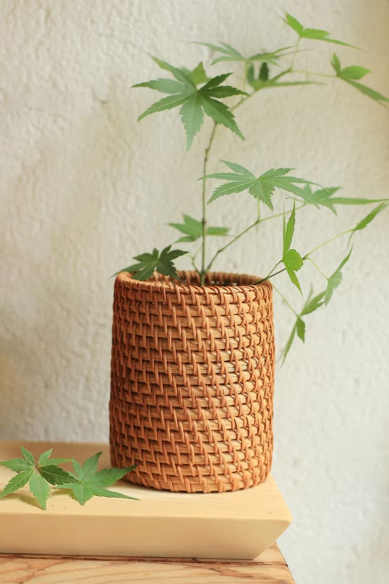 藤編系列 | 茶具筒 筆筒 | 花器 多用收納筒 | 天然秋藤