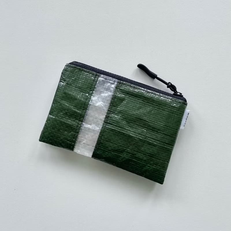 【mini wallet】パッチワーク 3つの収納 超軽量撥水 ポリエチレン ミニウォレット