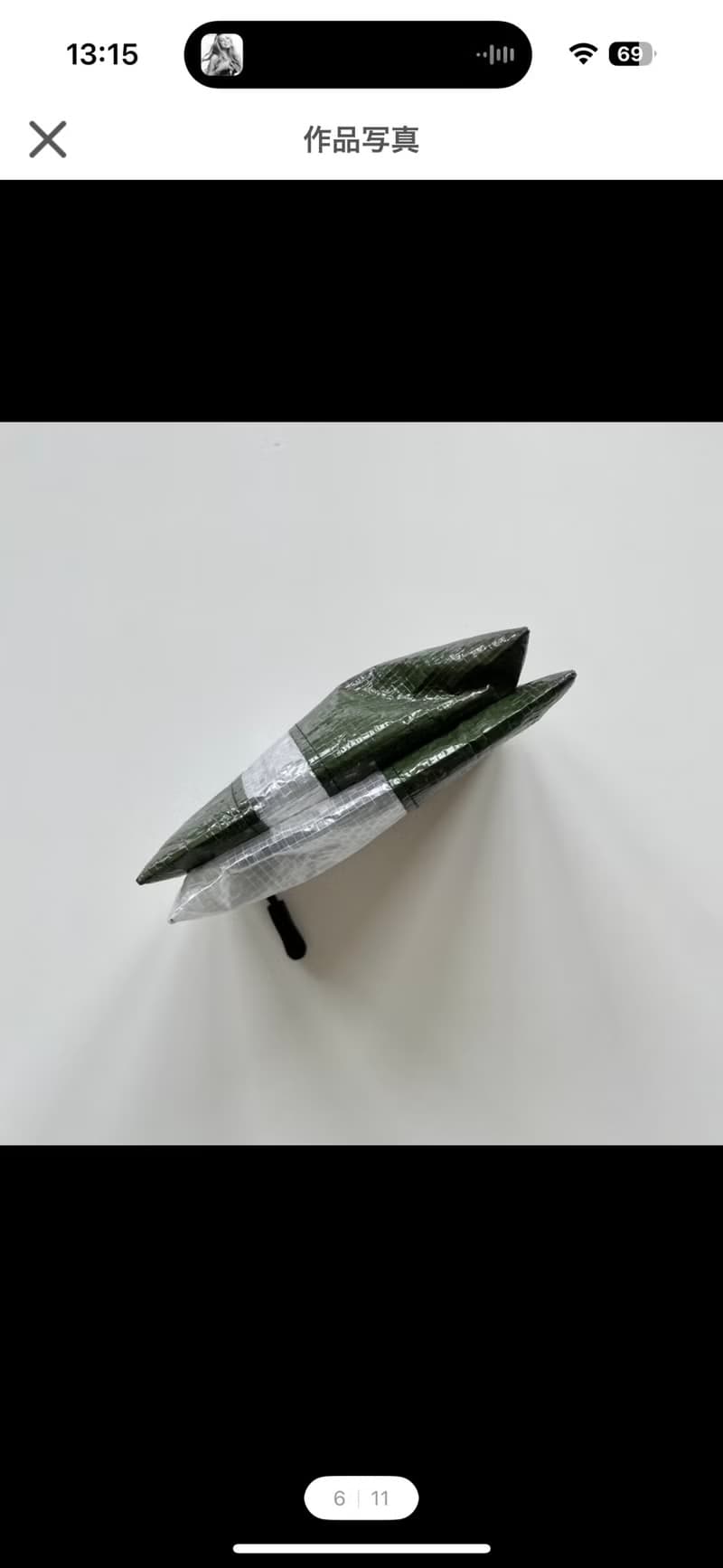 【mini wallet】パッチワーク 3つの収納 超軽量撥水 ポリエチレン ミニウォレット