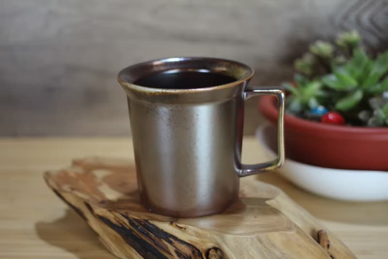 【送禮好物】240ml 柴燒古銅金 方韻杯 咖啡杯 台灣鶯歌製