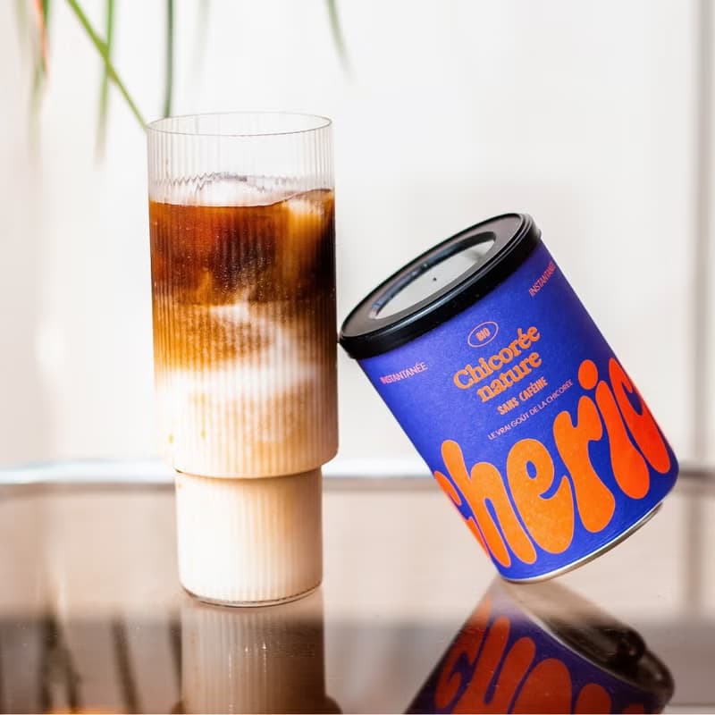 法國Cherico 天然菊苣咖啡 居家組/包含一個有蓋雙層玻璃杯