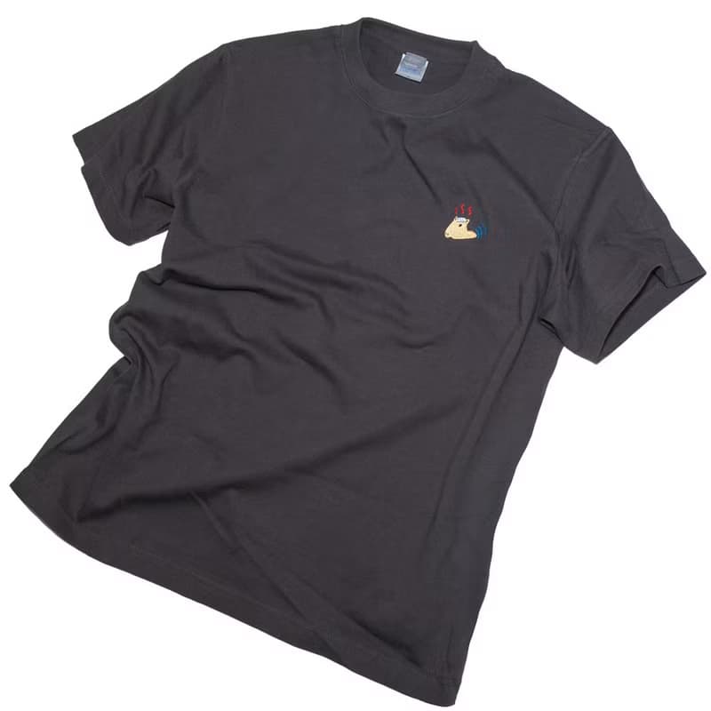 父の日のギフトに。カピバラ温泉　刺しゅう Tシャツ　ユニセックスS〜XXXL、レディースS〜L　Tcollector