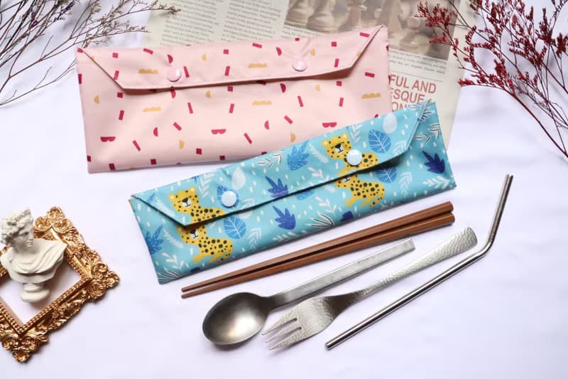 環保餐具袋│防水收納袋:::鬱金香 / 夢想花園