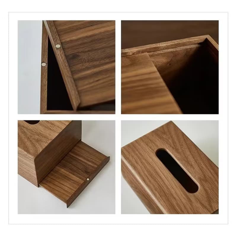 面紙盒  抽紙盒  胡桃木居家收納  桌上收納盒