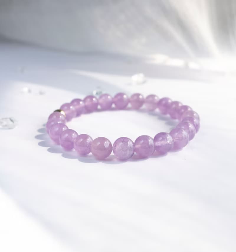 光落心湖 I 薰衣草紫水晶14KGF手鍊 I二月誕生石 智慧之石 貴人運