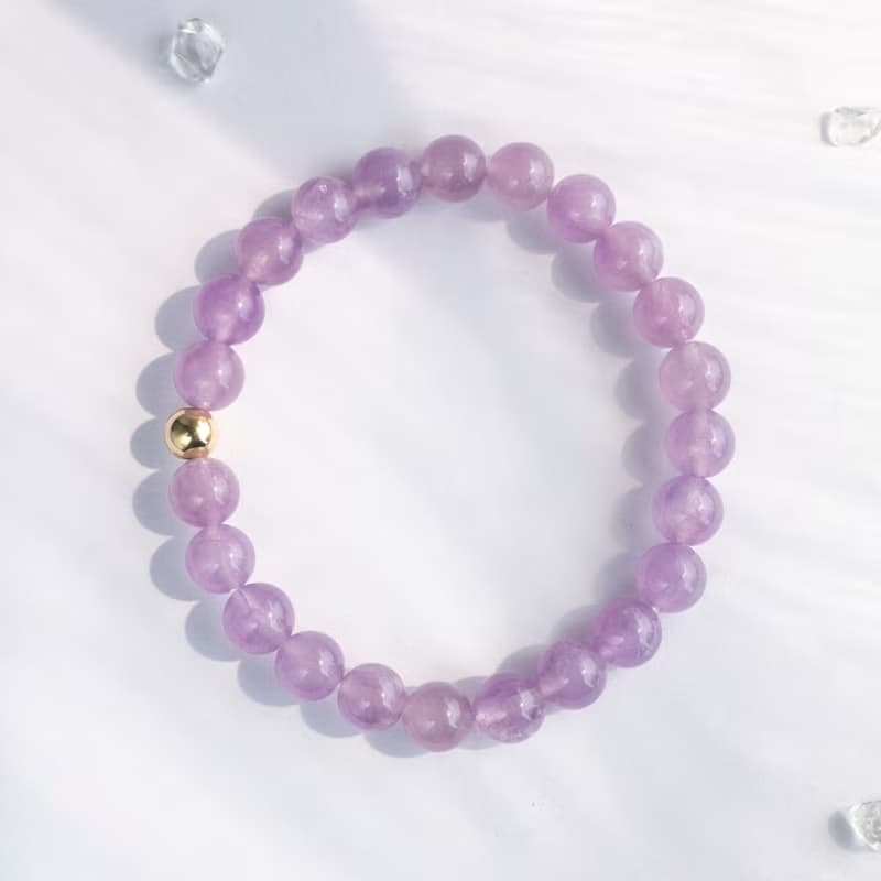 光落心湖 I 薰衣草紫水晶14KGF手鍊 I二月誕生石 智慧之石 貴人運
