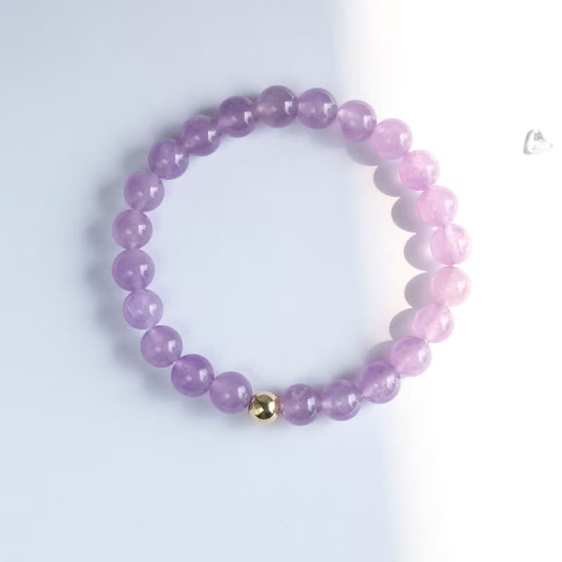 光落心湖 I 薰衣草紫水晶14KGF手鍊 I二月誕生石 智慧之石 貴人運