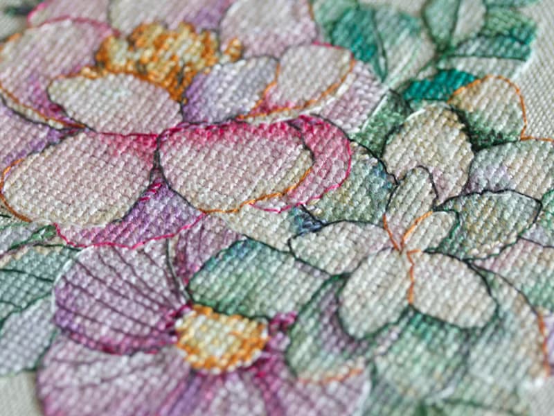 【數位】Floral Bouquet With Succulent PDF cross stitch pattern