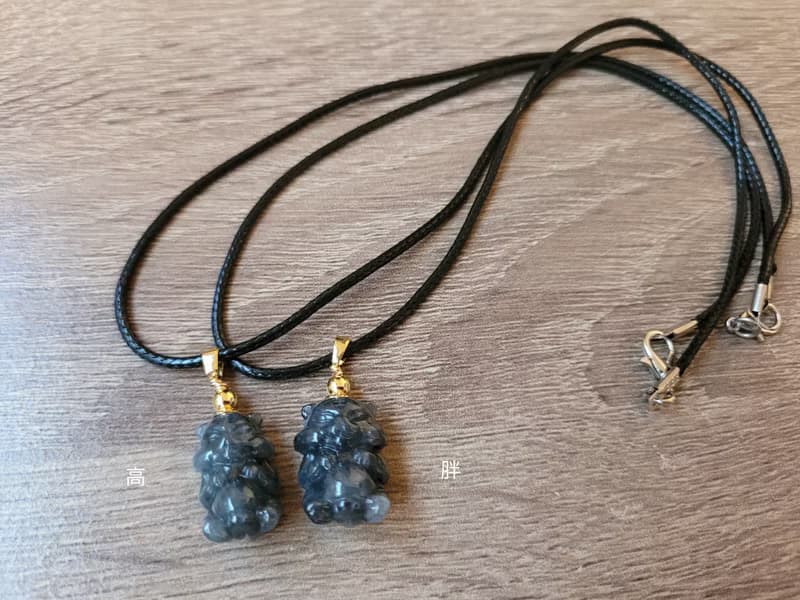 【親翠】天然翡翠 奶兇冰烏雞胖肚萌猛虎項鍊 生肖 虎 送禮首選