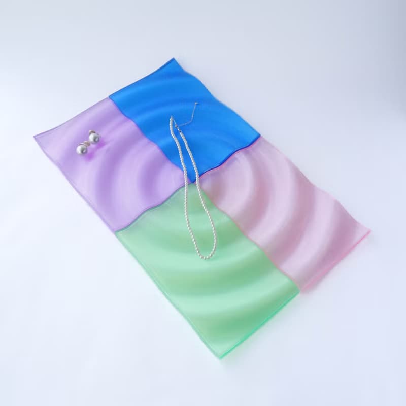 幾何波浪首飾展示架輕奢裝飾擺件北歐風 ins家居飾品小眾設計托盤