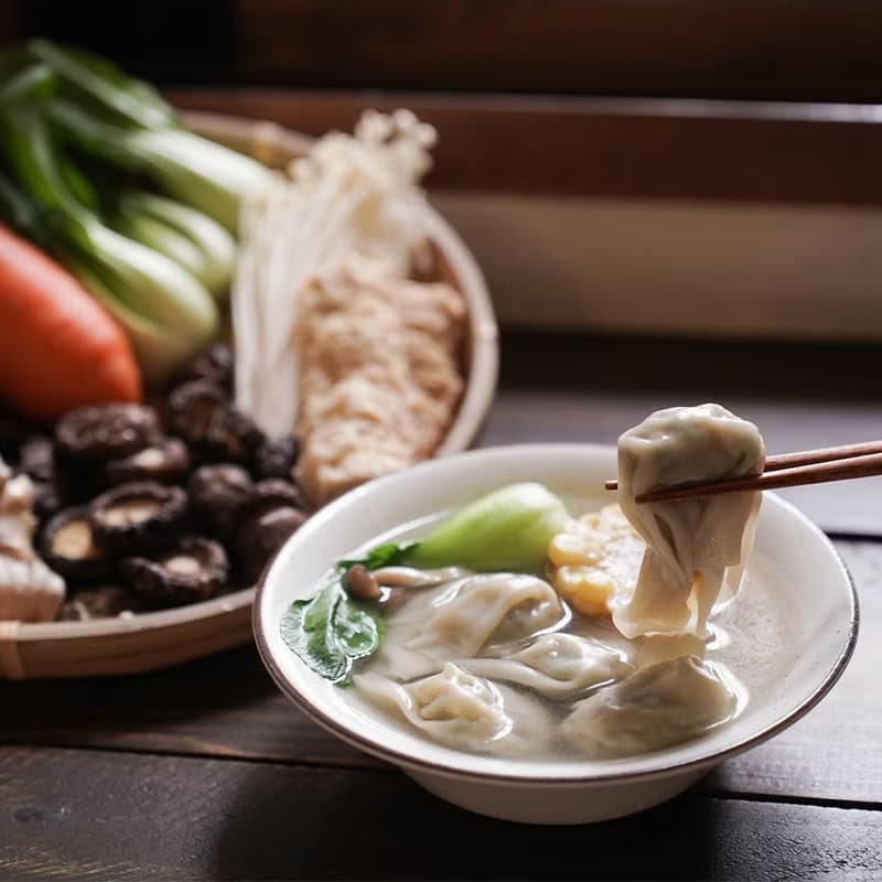 蔬食小餛飩 │ 24顆 / 內餡多種蔬食無素料 清爽好吃