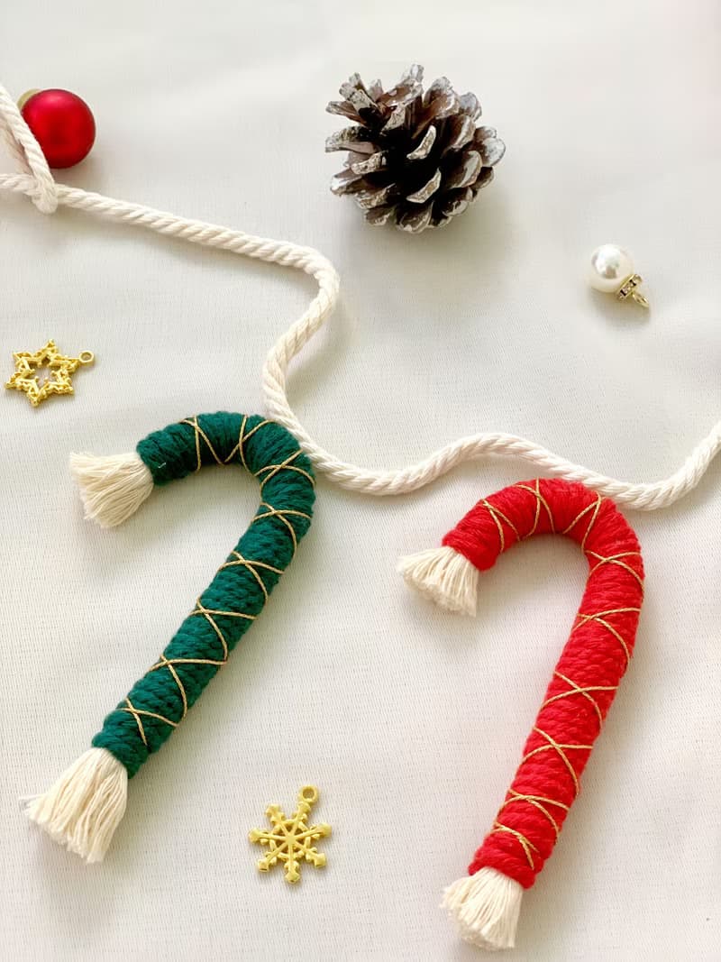 【Macrame DIY材料包】北歐風 聖誕樹掛飾 I 掛旗  節慶限定優惠