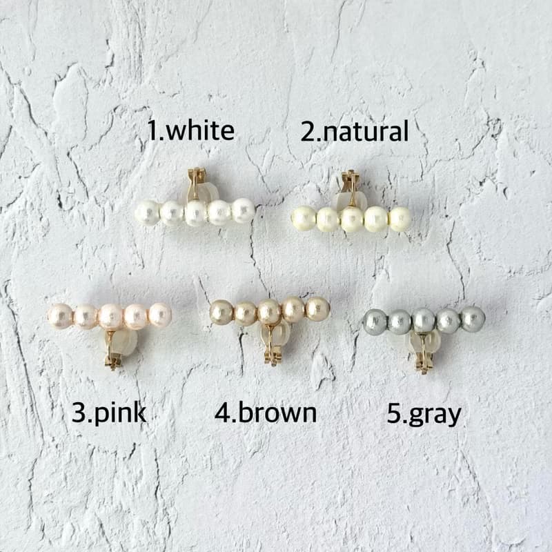 pearl ear cuff/ear clip 【5】