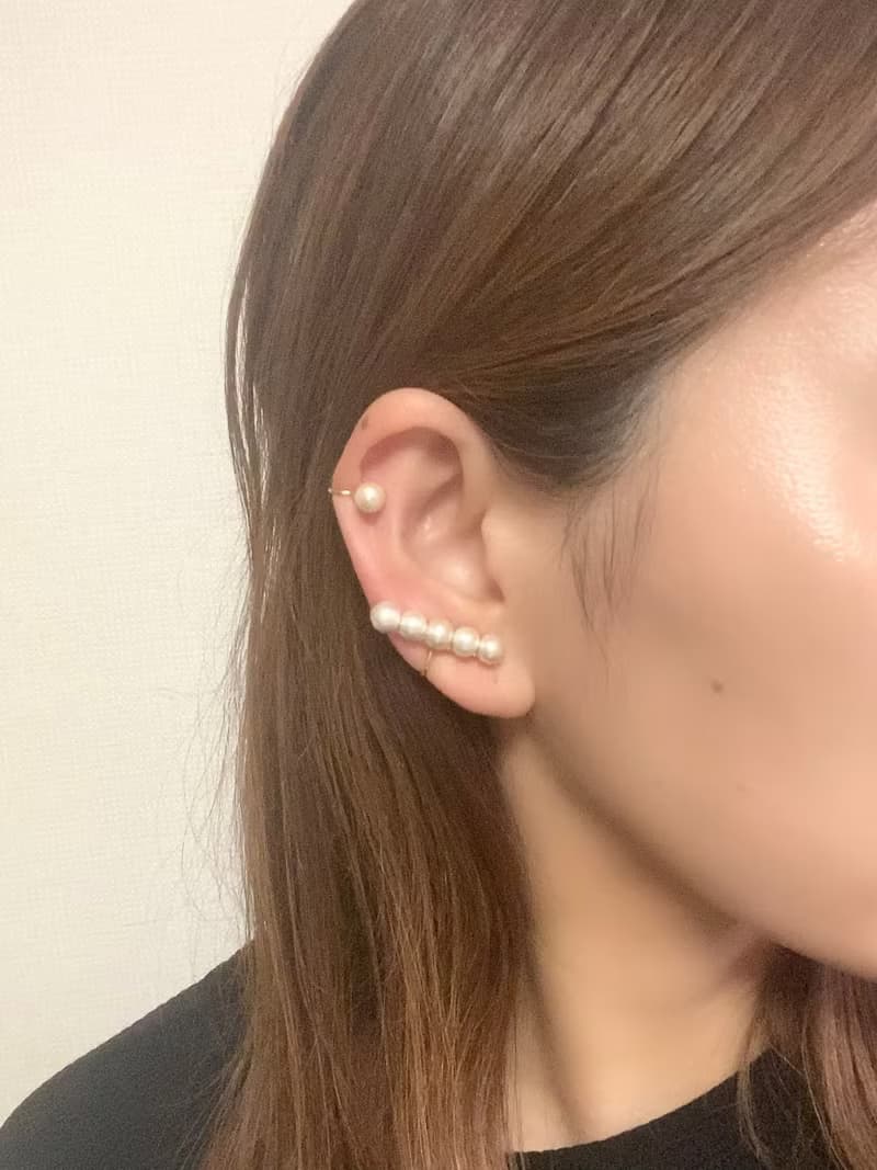 pearl ear cuff/ear clip 【5】