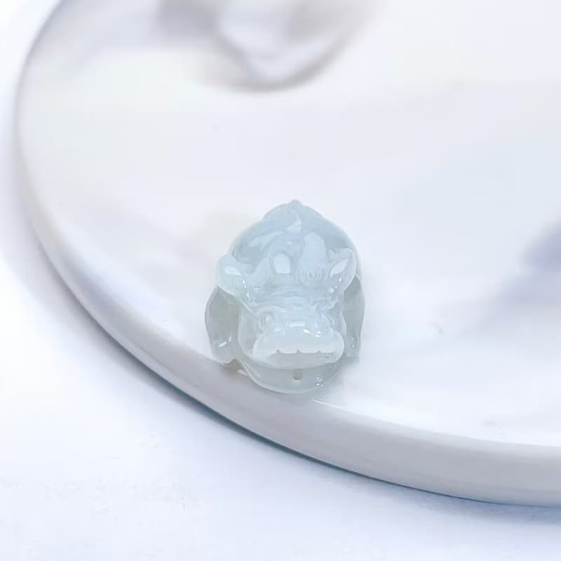 【招財神獸】冰綠種翡翠貔貅吊飾 | 天然緬甸玉翡翠A貨