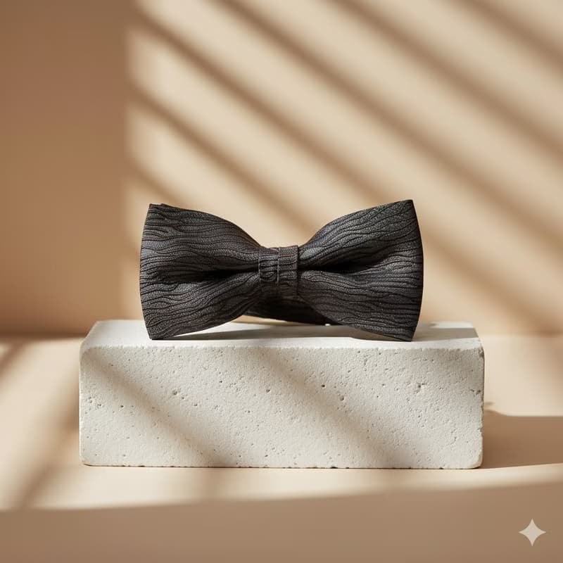 咖啡樹枝灰領結