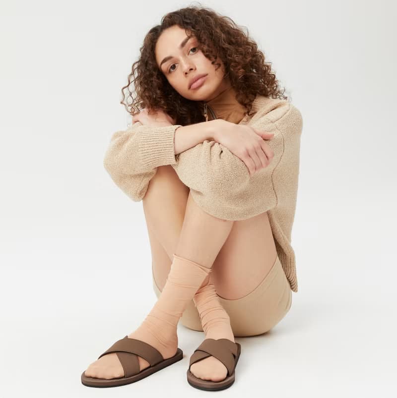 indosole CROSS 環保拖鞋 大地棕 女