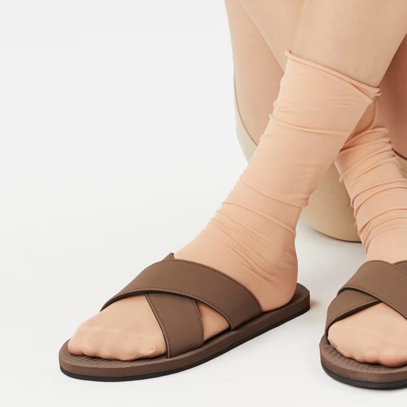 indosole CROSS 環保拖鞋 大地棕 女