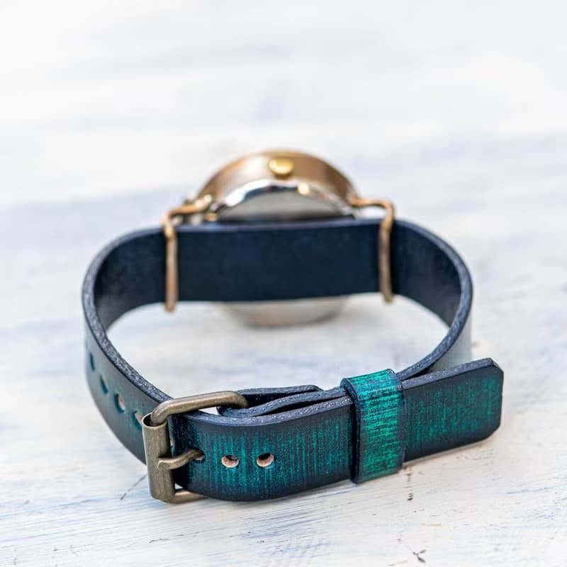 凝望蓮花的青蛙款手錶M淡紫色