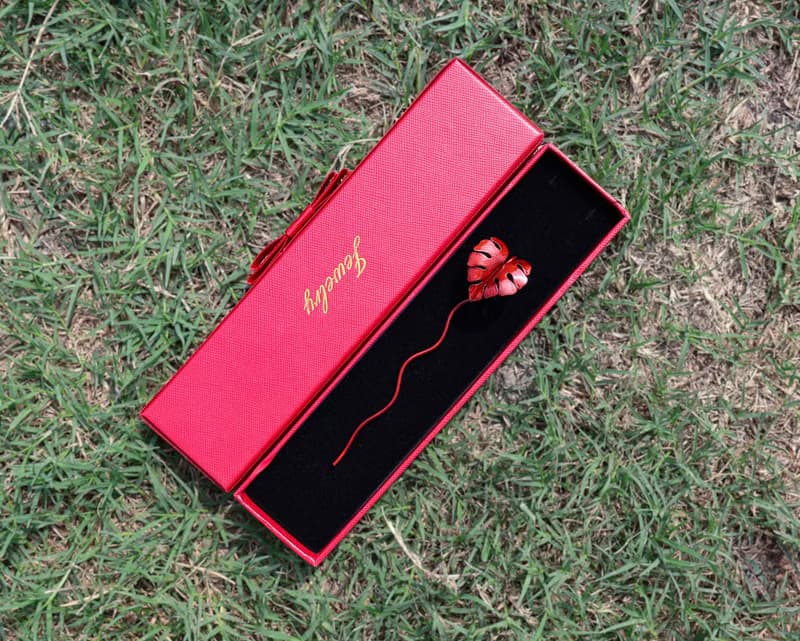 【訂製】龜背芋書籤|純手工|紅銅|植物書籤|手作禮物