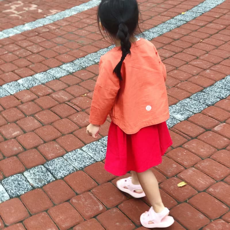春夏秋三季-甜橘色亞麻開衫小外套罩衫