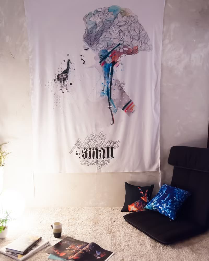 Take Pleasure in Small Things-壁幔 Wall Tapestr-居家佈置掛布