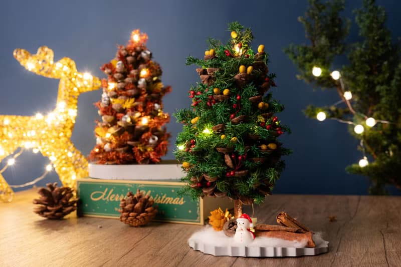 【聖誕裝飾x交換禮物】 松果聖誕樹