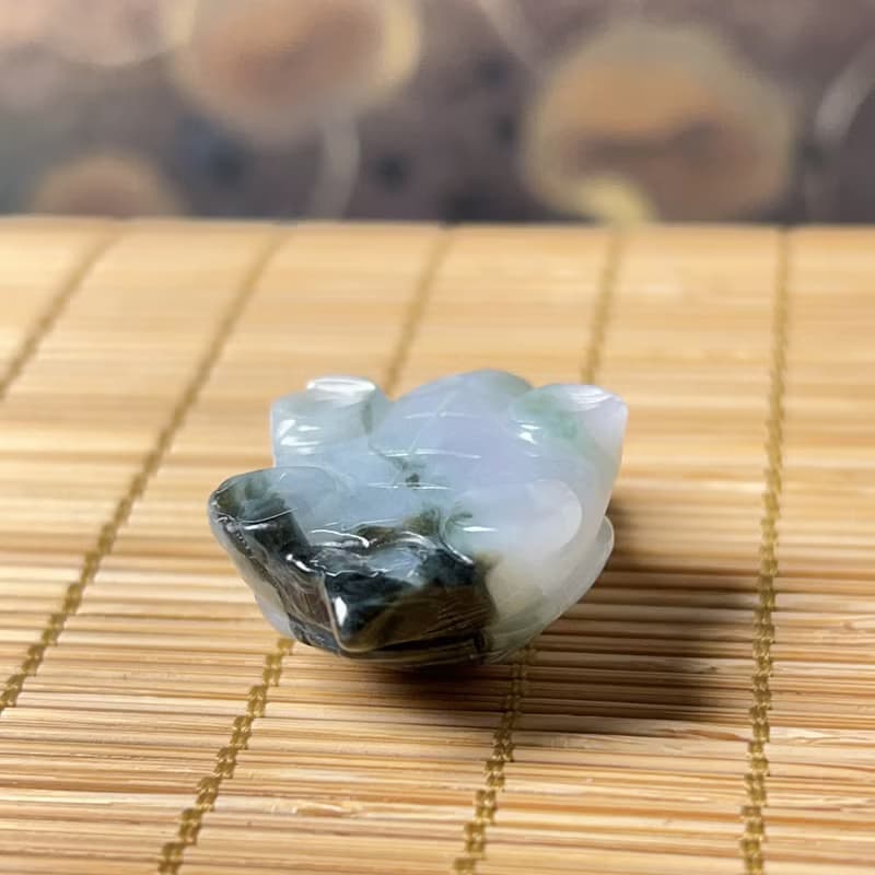 【吉祥‧長壽】飄花翡翠烏龜 | 天然緬甸A貨翡翠 | 送禮