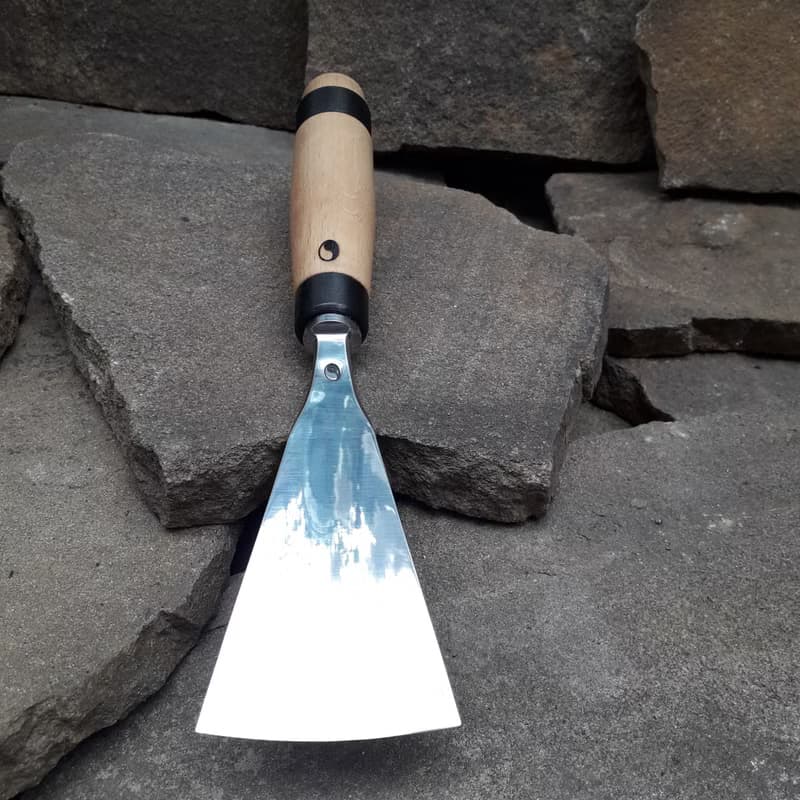 Forged chisel. Heavy Duty. Gouge chisel. Fish Tail. Forged tool for woodcarving.