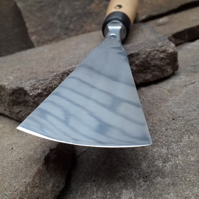 Forged chisel. Heavy Duty. Gouge chisel. Fish Tail. Forged tool for woodcarving.