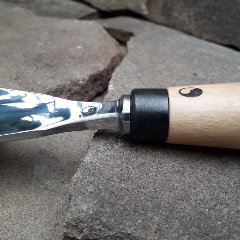 Forged chisel. Heavy Duty. Gouge chisel. Fish Tail. Forged tool for woodcarving.