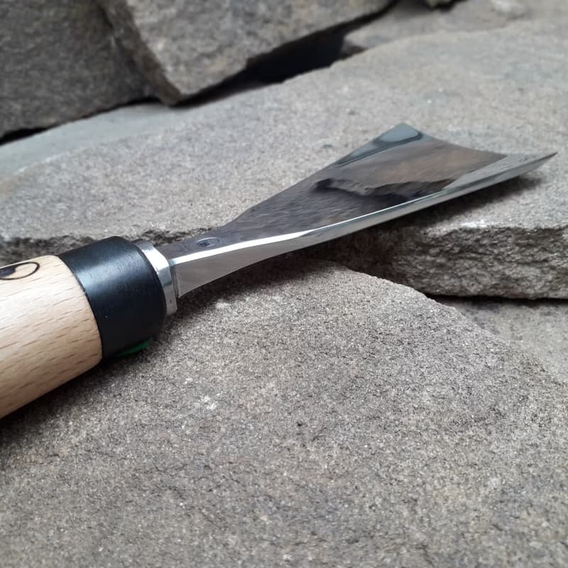 Forged chisel. Heavy Duty. Gouge chisel. Fish Tail. Forged tool for woodcarving.