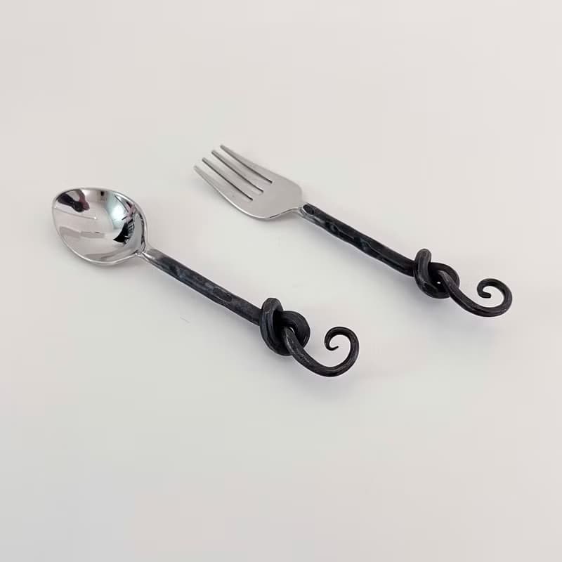 貓尾巴鍛敲餐具 _ 叉 / 匙 _公平貿易